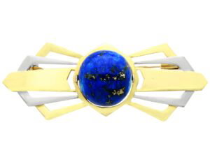 Lapis Lazuli Brooch in Gold