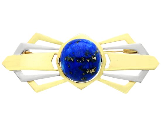 Lapis Lazuli Brooch in Gold
