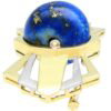 Lapis Lazuli Brooch in Gold side
