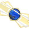 Lapis Lazuli Brooch in Gold reverse