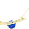 Lapis Lazuli Brooch in Gold open