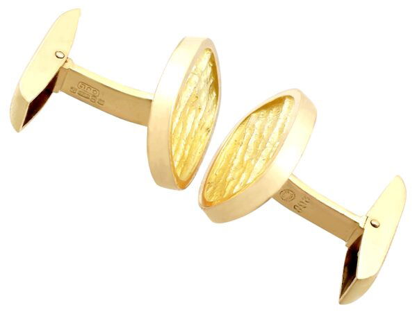 vintage 18k gold georg jensen cufflinks