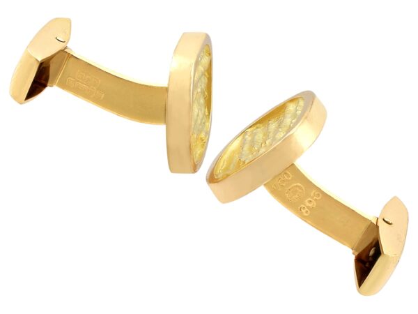 1960s vintage gold georg jensen cufflinks