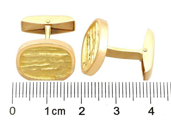 size of vintage gold georg jensen cufflinks