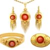 Antique Coral Jewellery Set