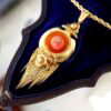 Victorian Coral Gold Jewellery Set