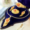 Victorian Coral Gold Jewellery Set