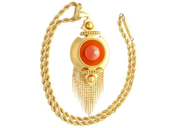 Victorian Coral Pendant