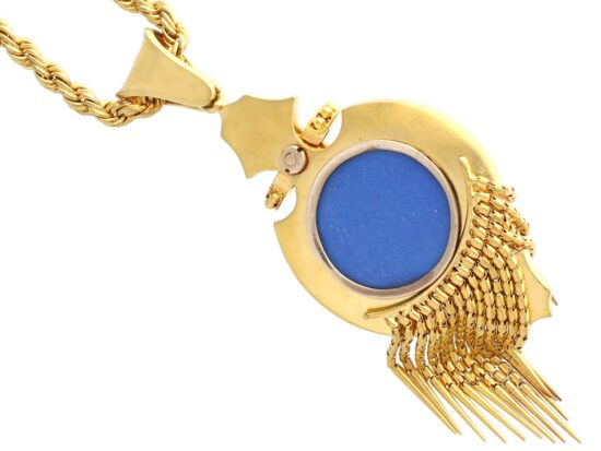 Reverse of Victorian Coral Pendant
