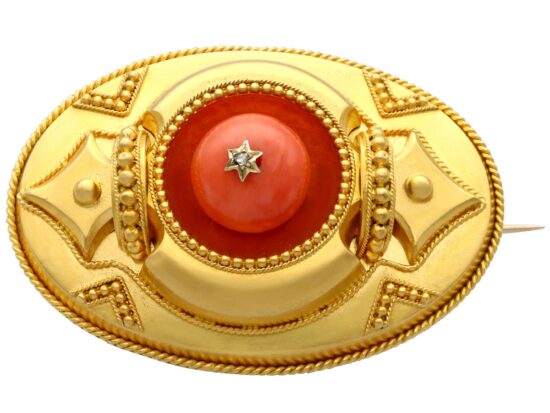 Victorian Coral Bangle Front