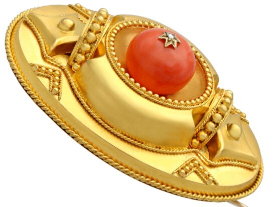 Coral Diamond Bangle Detail