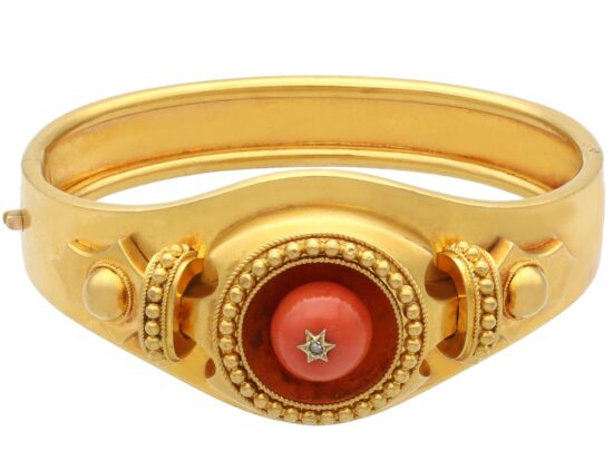 Victorian Coral Bangle Detail
