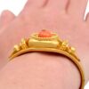 Victorian Gold Bangle On Wrist