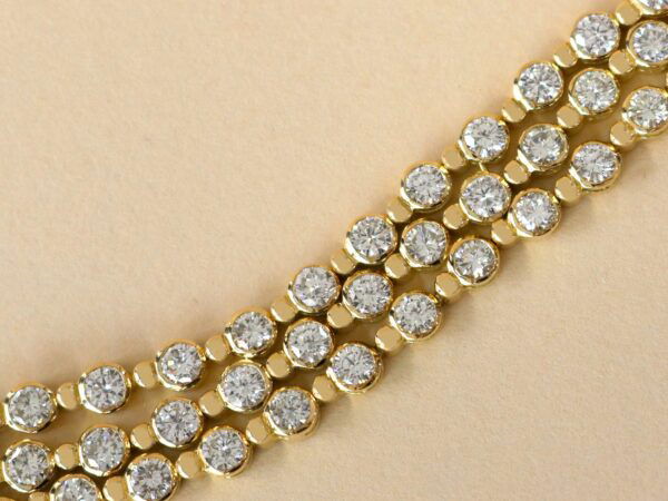 vintage yellow gold diamond bracelet