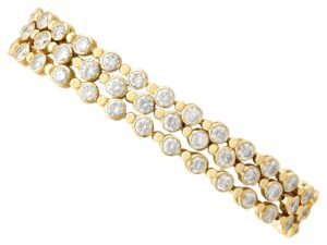 french 18k gold diamond bracelet