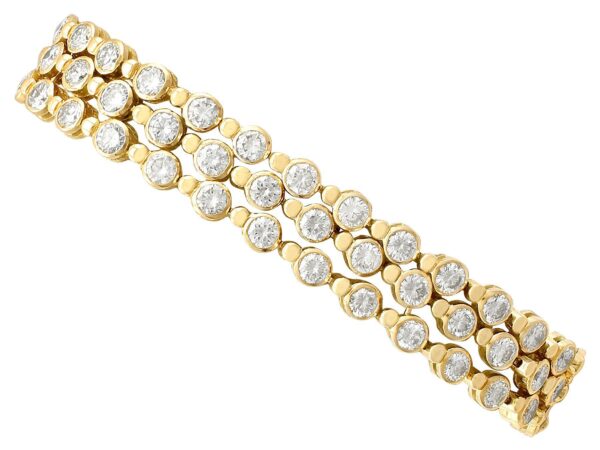 french 18k gold diamond bracelet