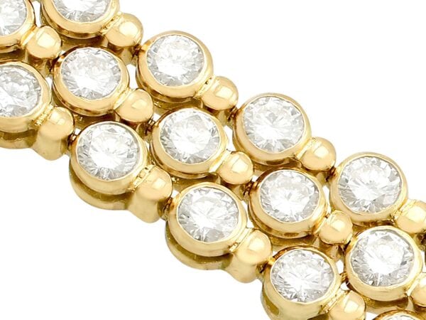 vintage french 18k gold diamond bracelet
