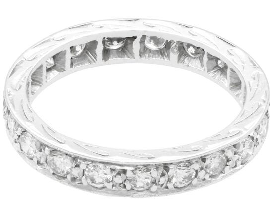 1940s Diamond Full Eternity Ring in white gold
