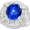 art deco sapphire cocktail ring