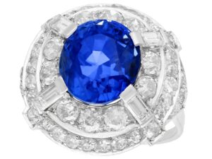 art deco sapphire cocktail ring