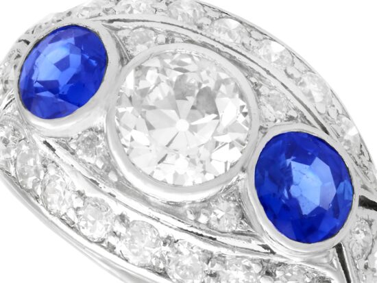 1930's sapphire and diamond dress ring