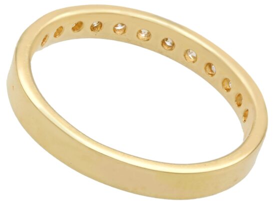 Vintage Gold Eternity Diamond Ring back