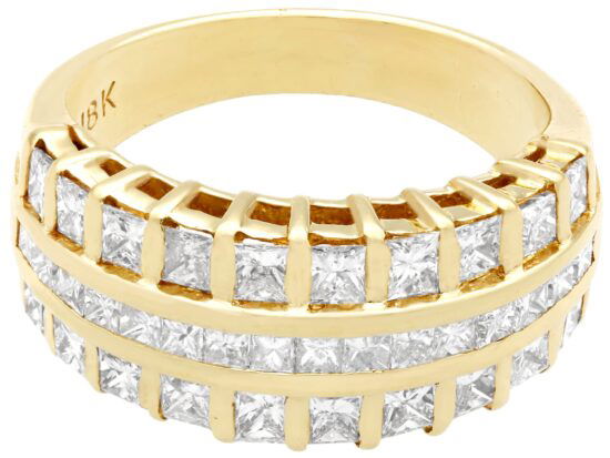 Vintage 18ct Yellow Gold Diamond Ring
