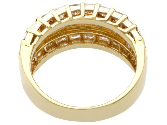 Vintage 18ct Yellow Gold Diamond Ring back