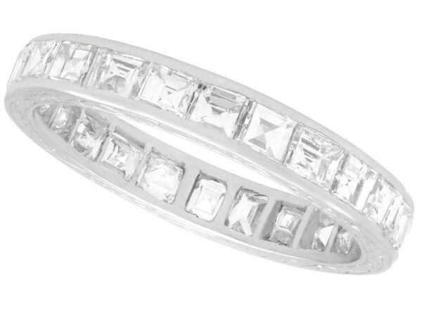 princess and baguette cut eternity ring