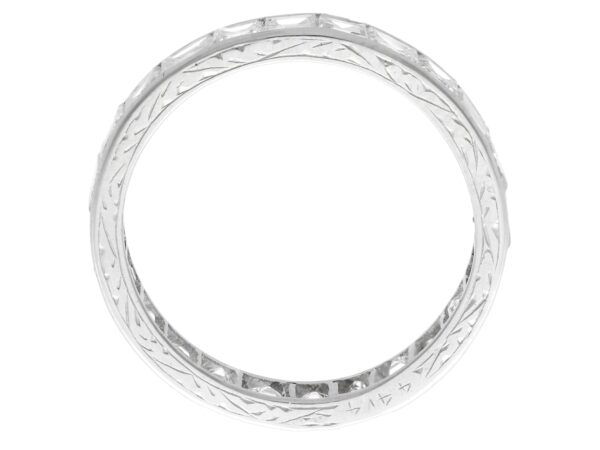 princess and baguette cut eternity ring