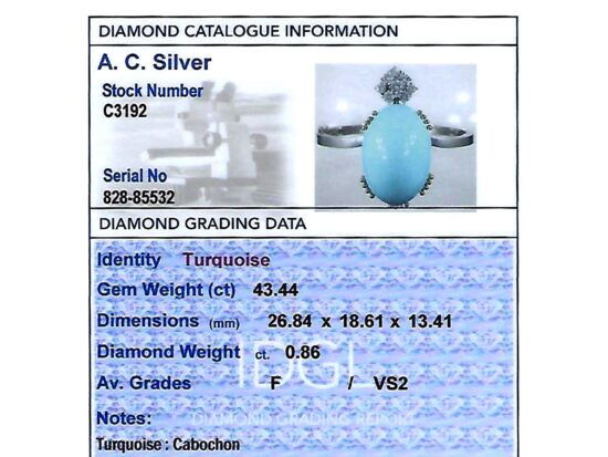 Diamond Grading Card With Bangle