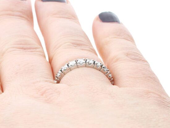 1960s Full Eternity Ring on finger