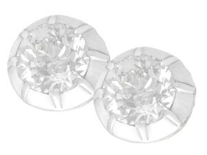 Old European diamond stud earrings
