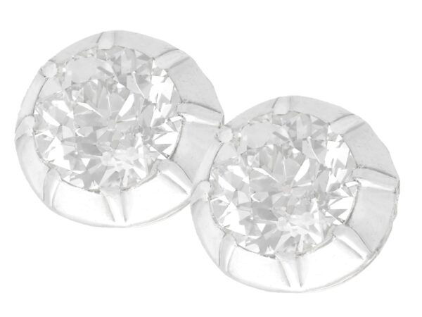 Old European diamond stud earrings