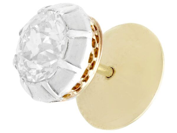Old European diamond stud earring
