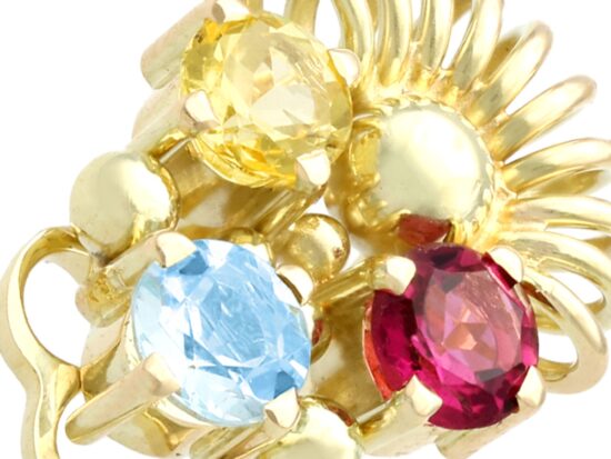 Gemstone Earring Detail Shot