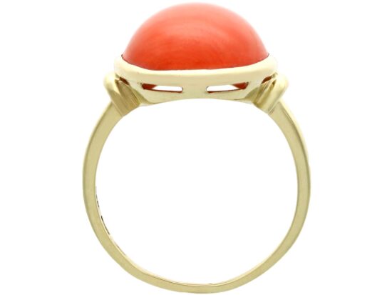 Cabochon Coral Ring Product Shot