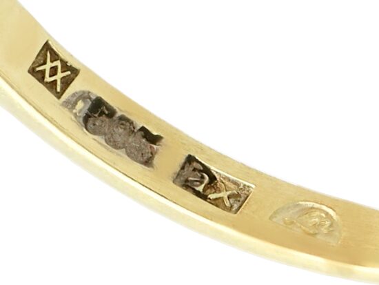 Ring Interior Hallmark Closeup