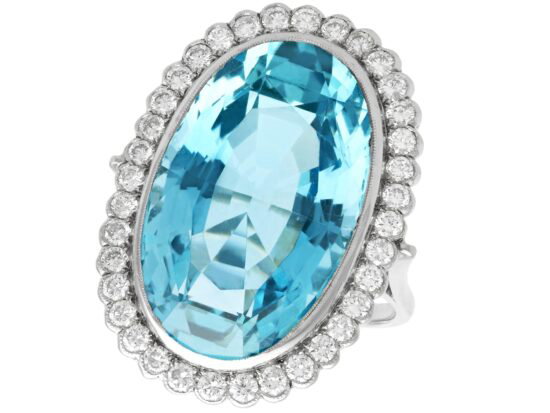 Vintage Aquamarine Ring UK