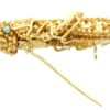 French antique gold grasshopper brooch
