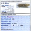 antique gold grasshopper brooch grading card