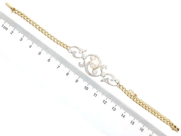 Pearl Diamond Bracelet Measurement View