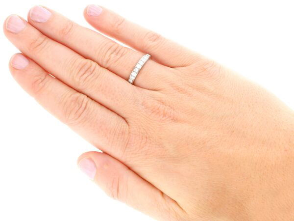 wearing 18ct White Gold diamond Eternity Ring