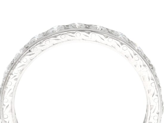 1930s 1.92ct Diamond Eternity Ring in white gold