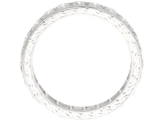 1930s 1.92ct Diamond Eternity Ring in white gold