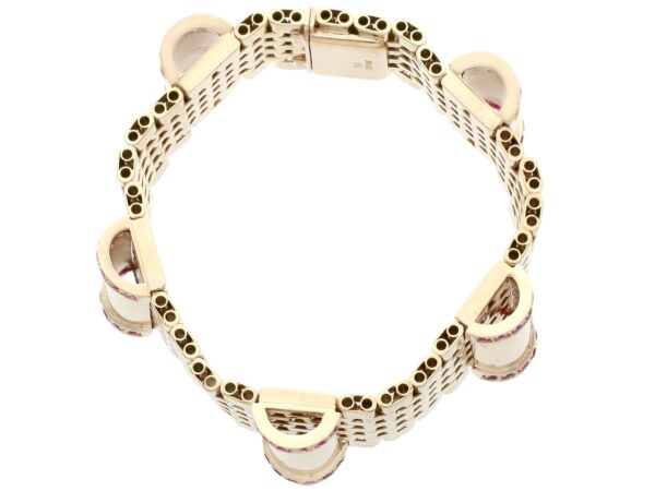9ct Yellow Gold Ruby Bracelet