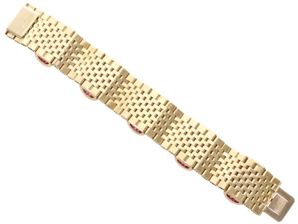 Vintage Ruby Bracelet Reverse