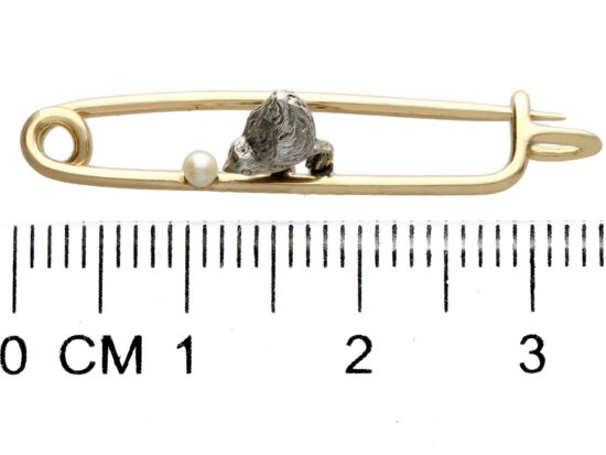 Antique Chick Bar Brooch size