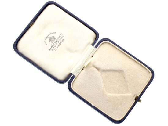 Onyx Panel Pendant with Diamonds empty box