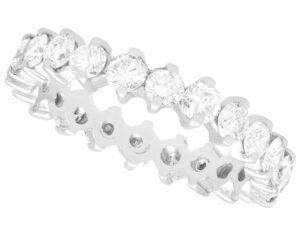 Full Eternity Ring in White Gold 1980s